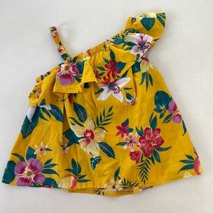 EUC floral girls Old Navy top, 4T